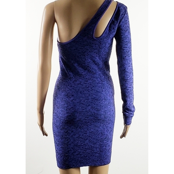 BCBGeneration Bodycon Periblue One Shoulder Dress - Picture 5 of 10